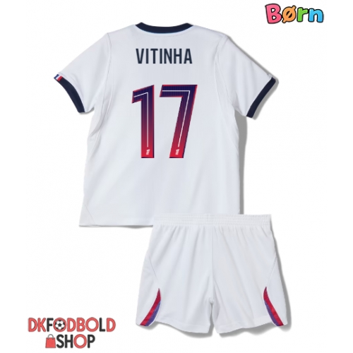 Paris Saint-Germain Vitinha #17 Udebanesæt Børn 2026-27 Kort ærmer (+ korte bukser)